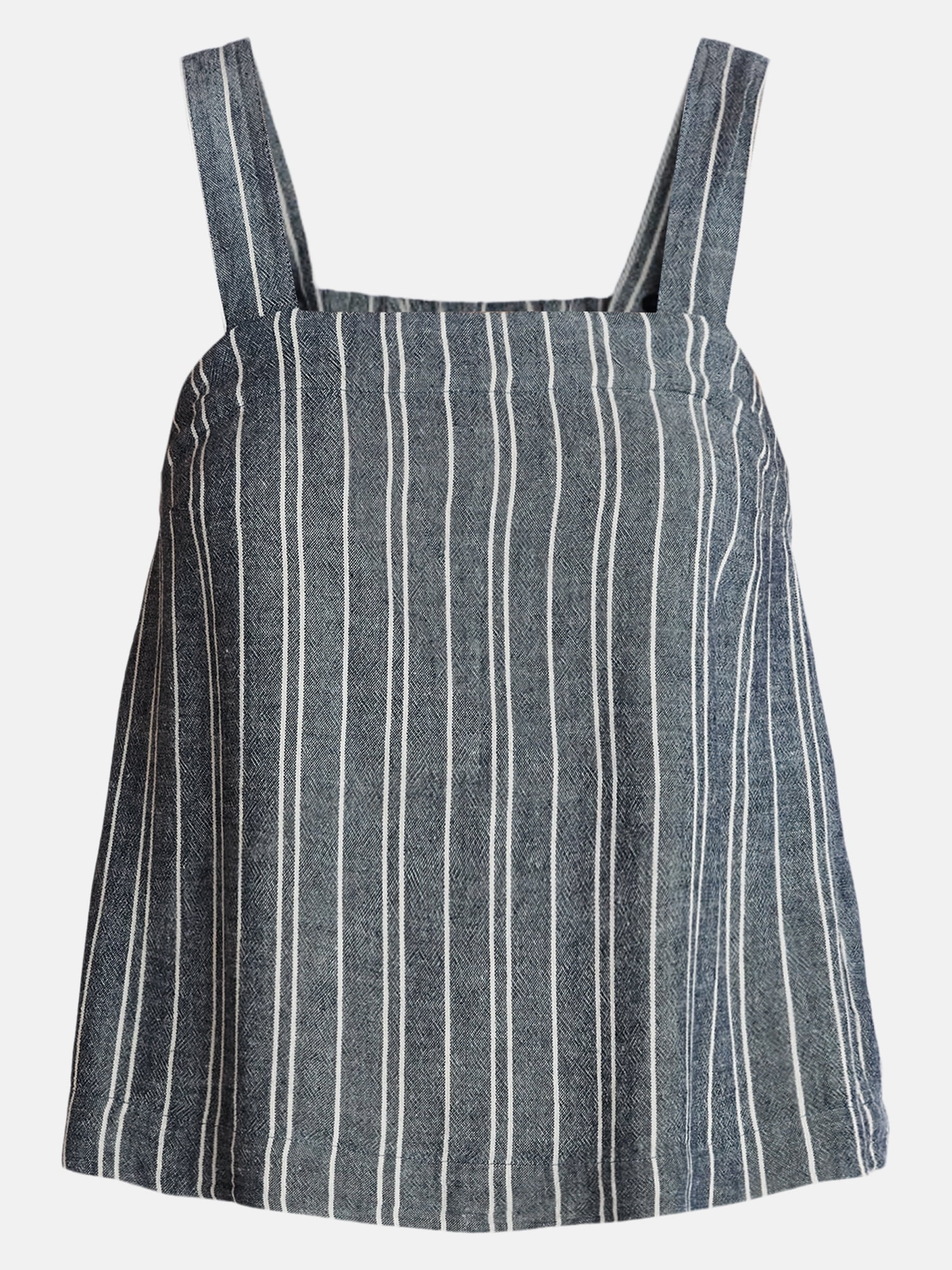Time and Tru Women's Square Neck Linen Tank, Sizes XS-XXXL