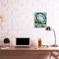 thumbnail image 2 of Stupell Industries Surreal Abstract Shapes Blue Green Brush Strokes Abstract Painting Gray Framed Art Print Wall Art, 16 x 20, 2 of 7