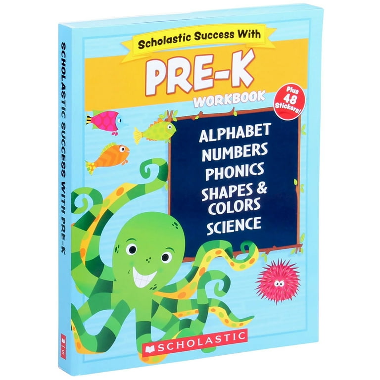 Scholastic Pre-K Learning Workbook - Children's Alphabet & Writing