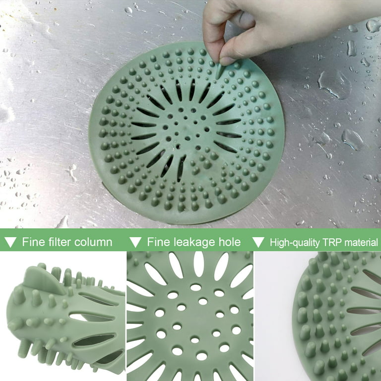 Hair Catcher, Durable Silicone Hair Stopper, Shower Drain Covers, Easy To  Install And Clean, Suit For Bathroom Bathtub And Kitchen - Temu