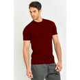 thumbnail image 3 of TheLovely Men's Crew Neck Heavyweight Short Sleeve Tee Soft Cotton Shirt Top, 3 of 4