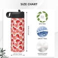 thumbnail image 4 of Pofeuu Cute Strawberry Print 18oz Sports Insulated Kettle, Sports Bottle Water Bottles For Men Women For Gym Hiking Camping Running Mountain Bike Outdoor Sports, 4 of 8