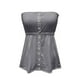 thumbnail image 4 of Top corto sin tirantes de moda - Informal para primavera/verano - Combínalo con vaqueros - Poliéster spandex transpirable - Tallas S-XXL, 4 of 4