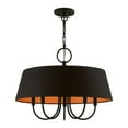 thumbnail image 2 of 51355-04 Livex Lighting Palma - 5 Light Pendant In Transitional Style-17.5 Inches Tall and 23 Inches Wide-Black Finish    -Traditional Installation, 2 of 9