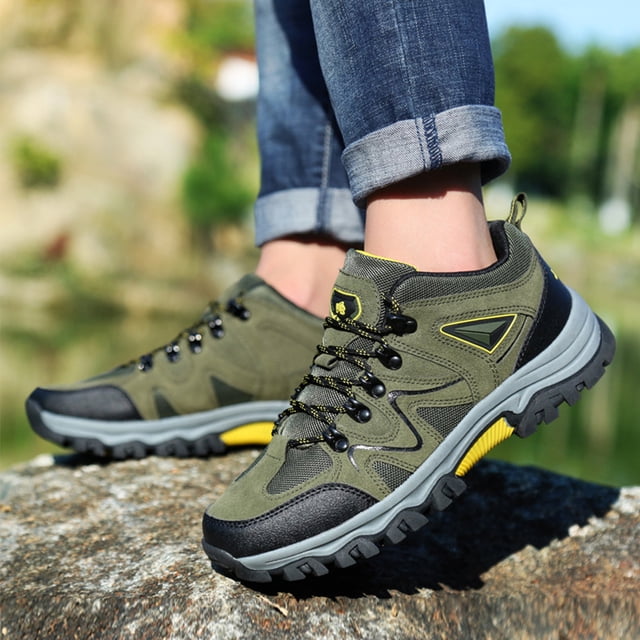 Zapatos de senderismo Zapatillas casuales para hombre Ligeras para escalar (39) Verde militar Verde Likrtyny Tenis De Mujer Tenis De Hombre