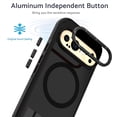 thumbnail image 3 of HZXC-for Google Pixel 9 Pro Case/Google Pixel 9 6.3 inch 【Compatible with Magsafe Wireless Chargin】 Heavy Duty Military Grade Protection Cover Metal Stand Back Cover Rugged Kickstand Phone Case Bl, 3 of 4