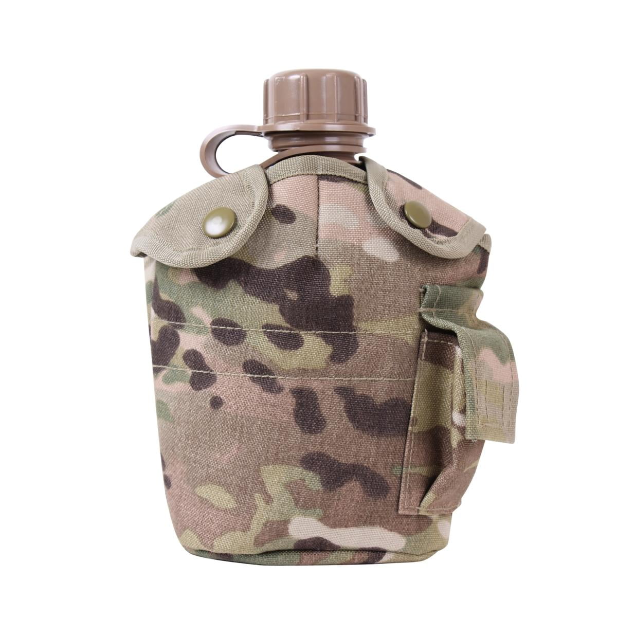 US Made 1 QT Canteen With New Stainless Steel Cup & MOLLE  Pouch KIT. TYPE G.I 