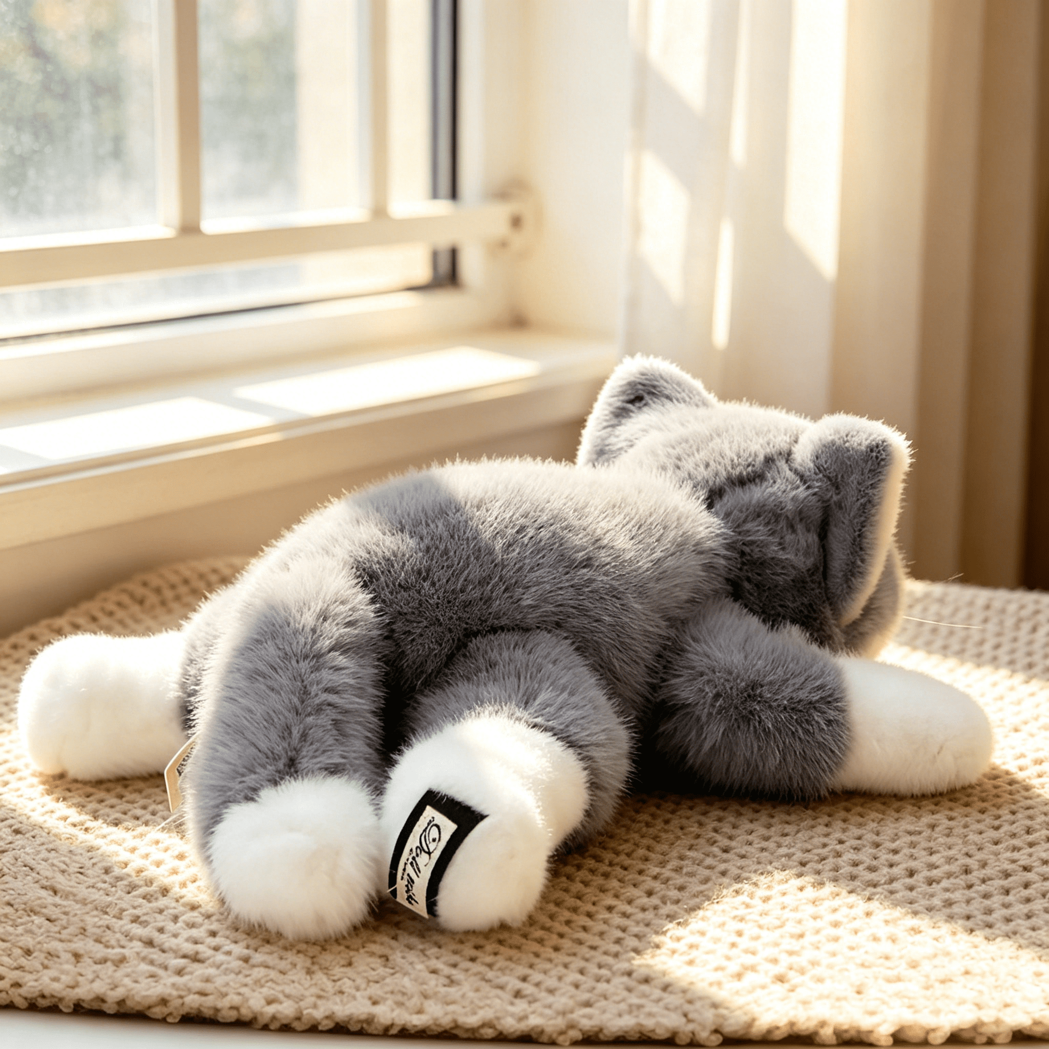 BESTSKY 2026 New Weighted Cat Stuffed Animals 0.6 Lbs Cute Realistic Kitten Plush Toys 11.8 Inch Soft Plushies Gifts for Kids, Cute Kitten Plushies Toy Gifts for Boys and Girls