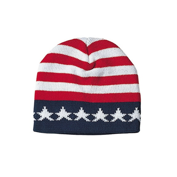 Printed Beanie-USA Flag