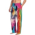 thumbnail image 6 of Rateoe Watercolor White Horse Pattern Men’s Ultra-Soft Comfy Pajama Lounge Pants Sleepwear,Comfortable Lounge Wear,lightweight Pajamas, Casual Home Wear-Medium, 6 of 6