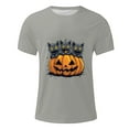 thumbnail image 4 of Handshe Men's Halloween Graphic Round Neck Short Sleeve T-Shirt - Stylish Blouse, 4 of 5