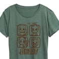 thumbnail image 3 of Marvel Guardians of the Galaxy - Groot Grid - Women's Short Sleeve Graphic T-Shirt, 3 of 5