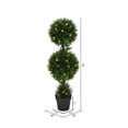 thumbnail image 2 of Vickerman TP170836LED 3 ft. Cedar Double Ball UV 70 Warm White LED Light, 2 of 5