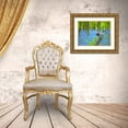 thumbnail image 3 of Frank, Assaf 14x12 Gold Ornate Wood Framed with Double Matting Museum Art Print Titled - Bicycle in spring forest, 3 of 4