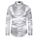 thumbnail image 3 of Camisa de manga larga con lentejuelas informales de moda de otoño e invierno para hombre Pompotops  oipoqjl26960, 3 of 4