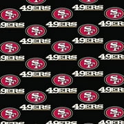 NFL San Francisco 49ERS Cotton Fabric, per Yard