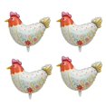thumbnail image 1 of Globos de aluminio CSTYWC con forma de pollo para cumpleaños, fiesta de baby shower, 4 unidades, 1 of 4
