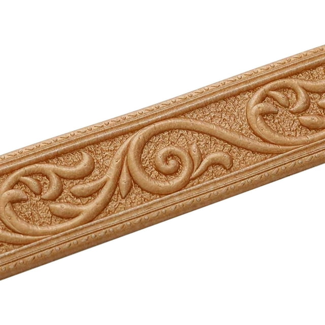 Lisbinx - Adhesivo decorativo para pared, diseño de línea de cintura estéreo, autoadhesivo y grueso, para fondo de pared, esquina superior