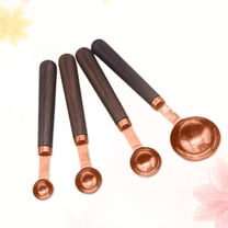 MUSEYA 4pcs Stainless Steel Measuring Cups Accurate Measurement for Baking Home Cooks Rose Gold