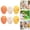 B, variant on ChromaMuse 6Pcs Easter Egg Hanging Decorations, Creative Broken Egg Design for Easter Scene Arrangement, Vibrant Multicolor Plastic Eggs for Home Office Party Decoration