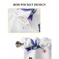 thumbnail image 6 of Pink Flower Bathroom Window Curtain, Spring Floral Butterflies Elegant Pastoral Birds Light Filtering Coffee Kitchen Curtains, Bedroom Living Room Curtains 2 Panel 84"x45", 6 of 6