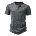 thumbnail image 2 of Men's Fashion Solid Color Loose Fit Sporty Casual Short Sleeve Tee Shirt Comfortable Breathable Top for Everyday Wear Men's Tops T-Shirt Casual Crew Neck Loose, 2 of 5