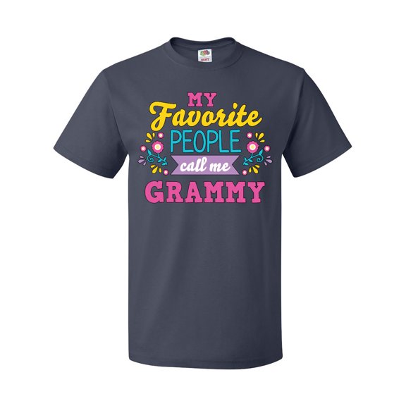 Inktastic My Favorite People Call Me Grammy with Flowers T-Shirt