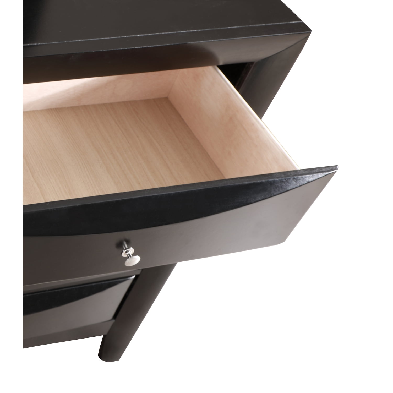 Glory Furniture Marilla 8-Drawers Bedroom Dresser in Black