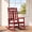 Dark Red, variant on SERWALL Oversized Outdoor Rocking Chair for Adults, HDPE All Weather Patio Rockers for Porch Garden Lawn, Dark Red