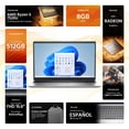 thumbnail image 2 of Laptop DELL 15 AMD Ryzen 5 7520U 8GB RAM 512GB SSD 15.6" Teclado en Español Windows 11 Home + Mochila, 2 of 5