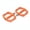 Orange, variant on Mosiee Mountain Bike Pedals Clightweight Nylon Du+Bearing Cycling Pedals Orange