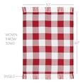 thumbnail image 3 of VHC Brands Annie Red Check Woven Throw 50x60, 3 of 5