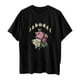 thumbnail image 5 of Gibobby Playera de Manga Corta Casual Suave T-shirt top for WomenParty Fashion Loose Top(Negro,M), 5 of 5