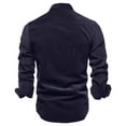 thumbnail image 5 of Kureaily Men's Corduroy Shirts Casual Western Long Sleeve Button Down Shacket Jackets with 2 Flap Pocket, 5 of 7