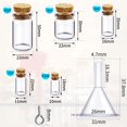 thumbnail image 2 of Botellas de vidrio Sherli, 45 unidades, pequeñas, con tapones de corcho, 0,5 a 10 ml, 2 of 7
