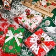 thumbnail image 4 of YNGLLC 30 Inch Christmas Wrapping Paper Roll - Jumbo Roll Red, Green and Pink Christmas Gnome Elf Holiday Collection - 4 Rolls - 30 Inch x 120 Inch Per Roll, 4 of 6