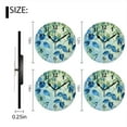 thumbnail image 2 of Battery Operated Analog Wall Clocks Non-Ticking Silent Modern Clock Decorative for Home,Office-Large Painting Depicting Leaves(14inch), 2 of 4