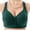 Green, variant on Naittoop Front Closure Wireless Bra for Women, Push Up Full Coverage Bra for Everyday Wear
