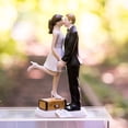 thumbnail image 2 of Weddingstar Bride and Groom Couple Wedding Cake Topper Figurine - "A Kiss And We're Off!", 2 of 6