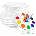 thumbnail image 1 of Artists' Palette Set, Spacious Mixing Area, Lightweight & Stackable Design, High-Quality Plastic, Convenient Pack for Classrooms & Studios, 1 of 5