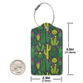 thumbnail image 4 of Fuzoiu Cactus 1 Print Premium Leather Luggage Tag,Travel Accessory,Luggage Tag for Suitcase Baggage Handbag Travel Bag,Name Card & Privacy Cover-2 PCS, 4 of 5