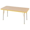 thumbnail image 1 of ECR4Kids 24in x 48in Rectangle Everyday T-Mold Adjustable Activity Table Maple/Yellow/Sand - Standard Ball, 1 of 2
