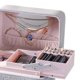 thumbnail image 2 of Caja de almacenamiento de cosméticos, bolsa de artículos de tocador portátil de gran capacidad de cuero PU para viajes, 2 of 5