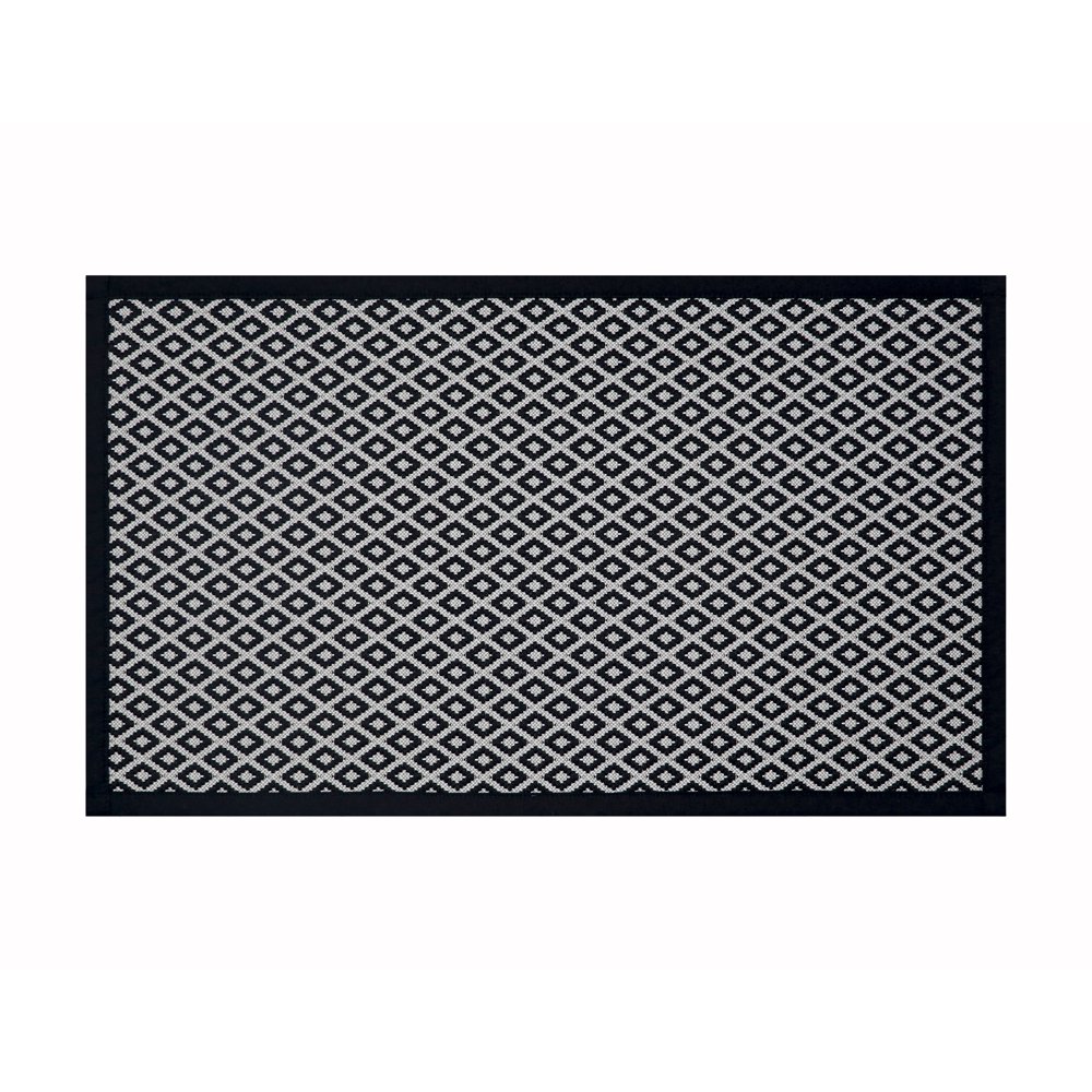 Better Homes & Gardens Woven Black Diamond Kitchen Rug 20"x34