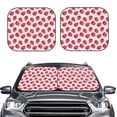 thumbnail image 2 of Salouo Strawberry Pattern Car Windshield Sun Shade Foldable | Front Windshield Shade for Sun, Heat and UV Rays | Interior Sun Protection-Large, 2 of 6