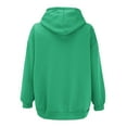 thumbnail image 5 of Women's Hoodies & Sweatshirts Clothing Women's Fall Jacket Oversized Pocket Sweatshirt Casual Drawstring Clothing Zipper Track Jacket Solid Color Long Sleeve Hooded Top, 5 of 5