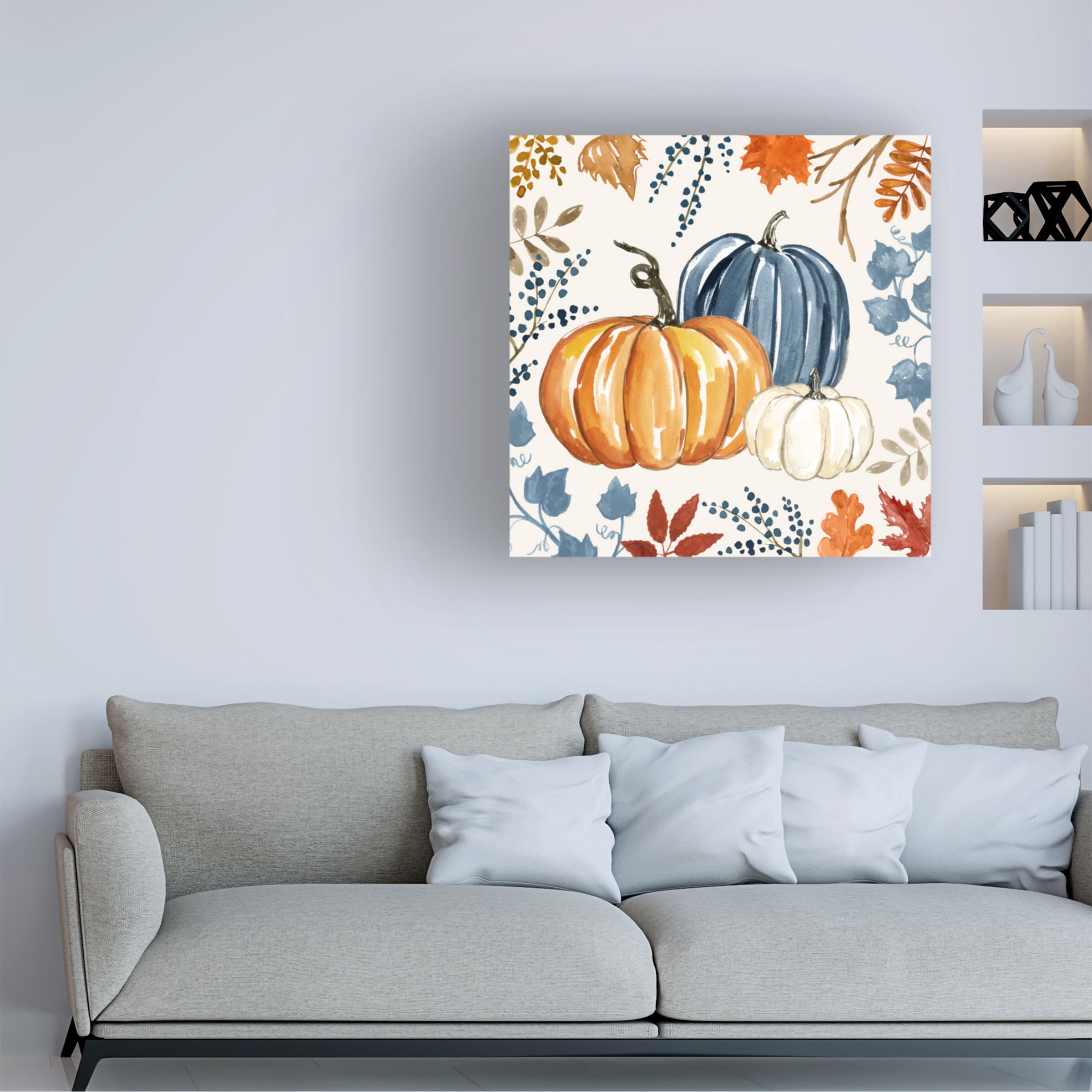 Victoria Barnes 'Autumn Pumpkin I' Canvas Art