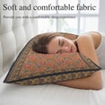 thumbnail image 5 of Beige Grey Floral Boho Throw Pillow Covers, Vintage Ethnic Tribe Abstract Art Soft Breathable Pillow Cases with Invisible Zipper for Sleeping, Small Pillowcases for Couch Bed Sofa Chair 16x24 Inches, 5 of 9