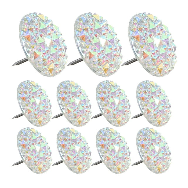 FRCOLOR Boutons-Poussoirs 20 Pcs Boutons Strass Boutons-Poussoirs Ménagers Multi-Fonctions Boutons Liège,0.71"X0.71"X0.39 Pouces