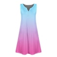thumbnail image 6 of Beach Dresses for Girls Size 7-8 Summer Floral Print Sleeveless Sundress Comfy Crew Neck Tank Dresses Beach Cover Up Dress, 6 of 6